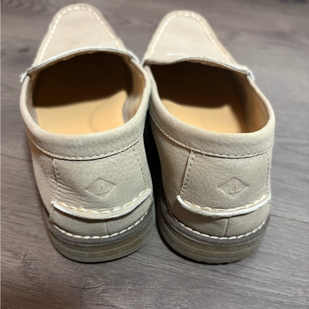 Sperry Topsider Seaport Penny Loafer Exotic Taupe Preppy Nautical Classic Office - Picture 4 of 7